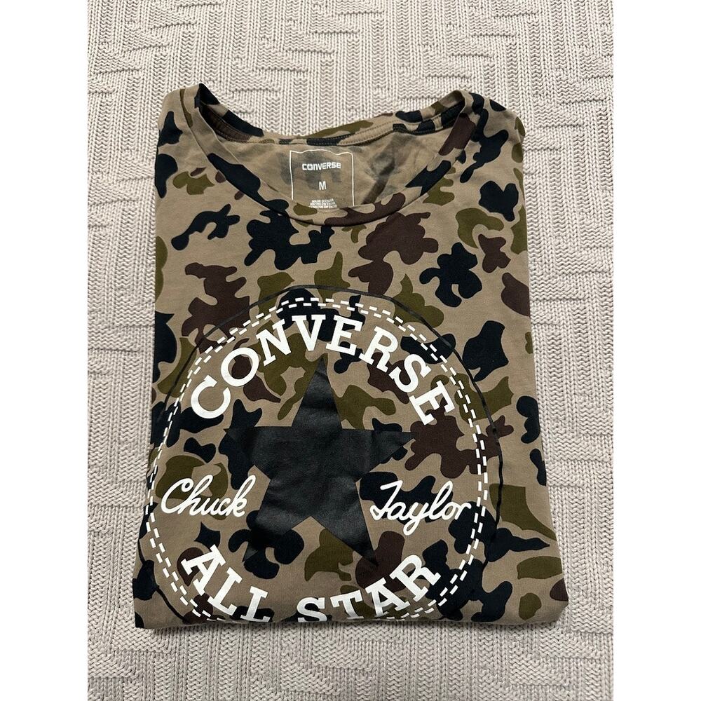 Converse camouflage graphic tee size M